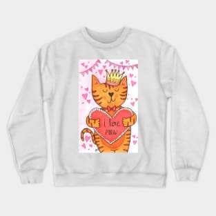 I Love Mew Cat Crewneck Sweatshirt